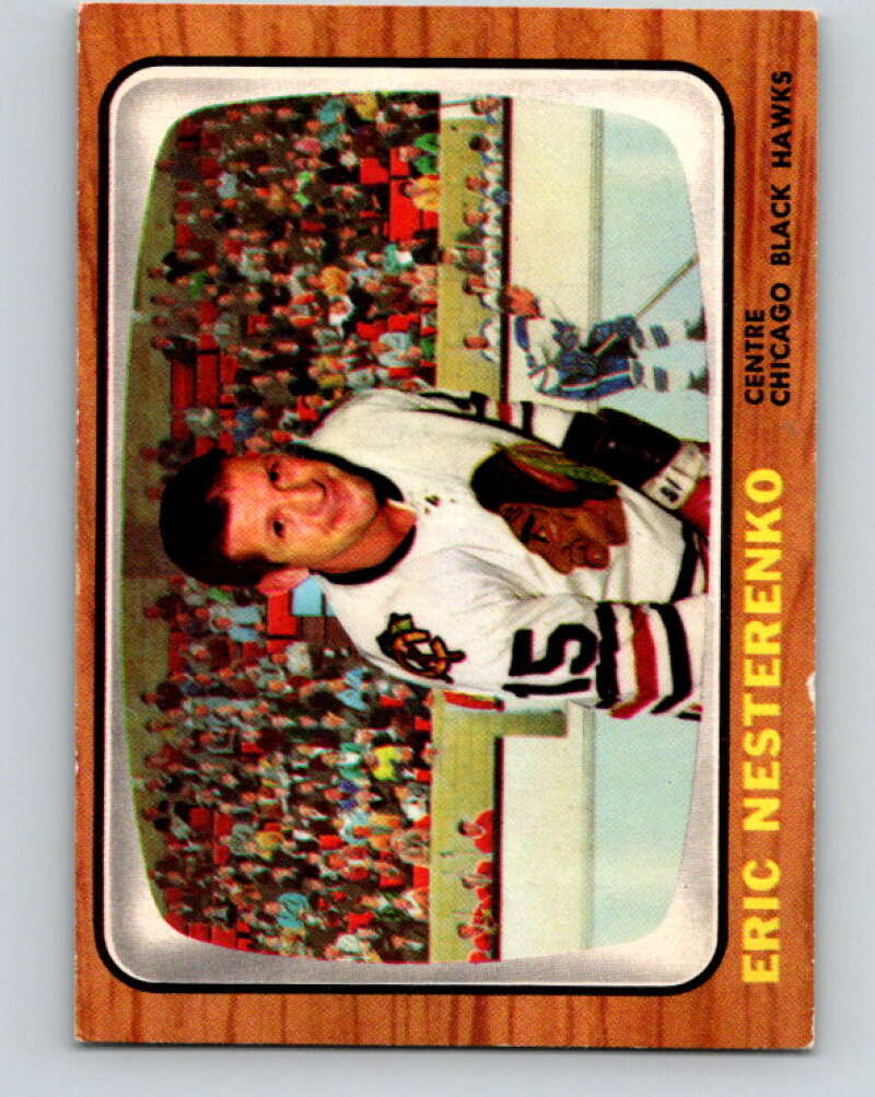 1966-67 Topps #60 Eric Nesterenko Chicago Blackhawks V685