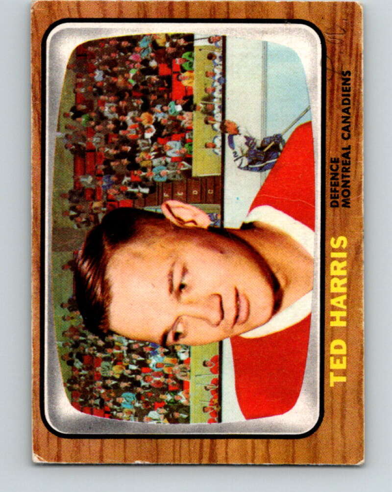 1966-67 Topps #69 Ted Harris Montreal Canadiens V691
