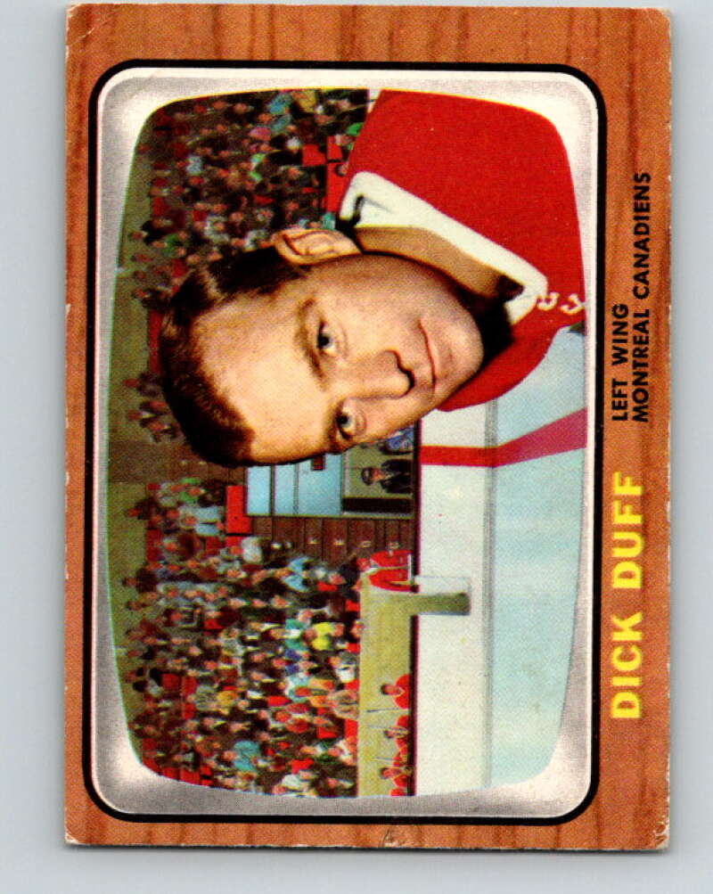 1966-67 Topps #71 Dick Duff Montreal Canadiens V693