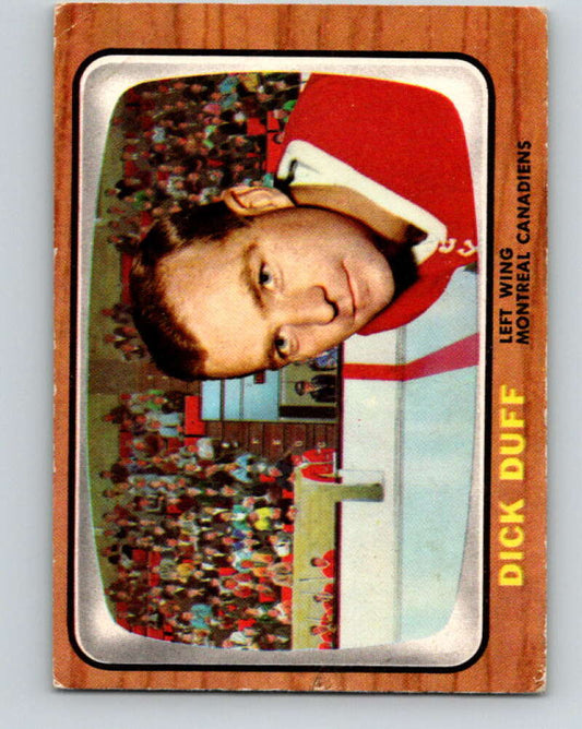 1966-67 Topps #71 Dick Duff  Montreal Canadiens  V693