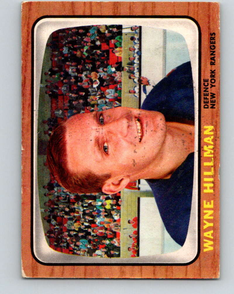 1966-67 Topps #87 Wayne Hillman New York Rangers V708