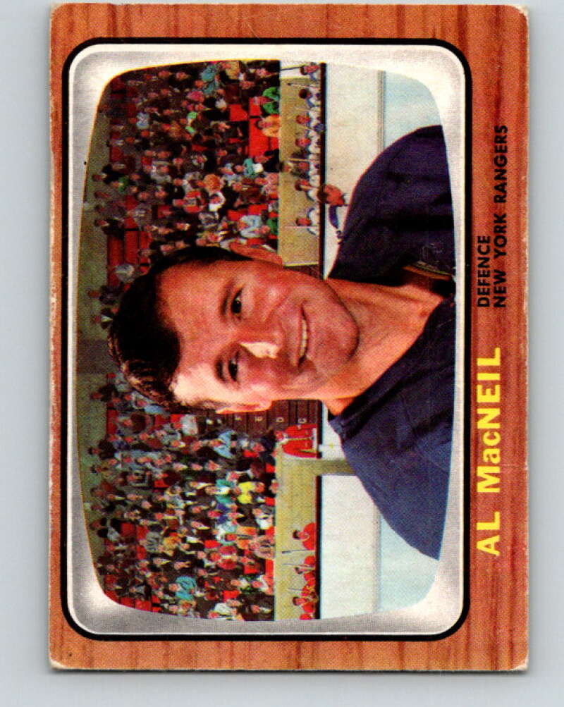 1966-67 Topps #89 Al MacNeil New York Rangers V710