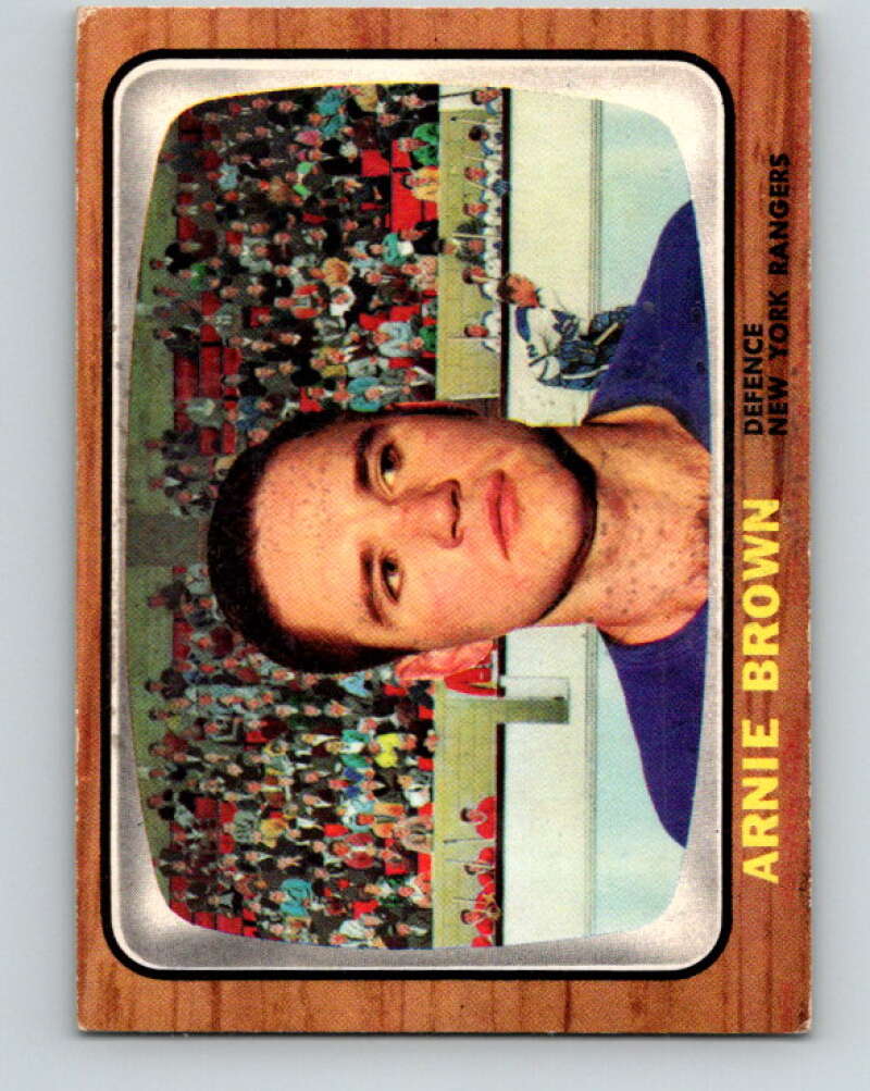 1966-67 Topps #90 Arnie Brown New York Rangers V711