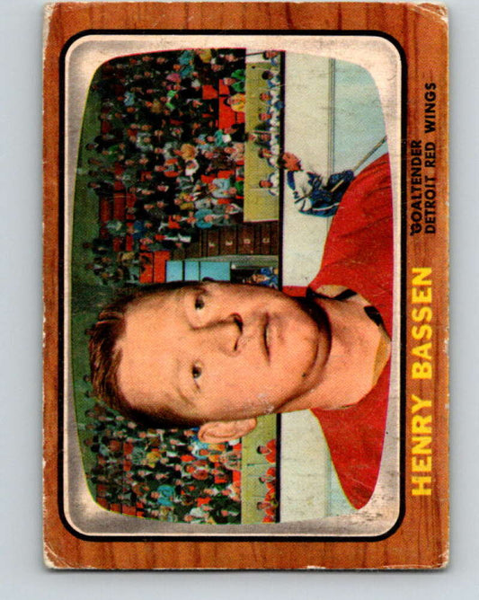 1966-67 Topps #107 Hank Bassen  Detroit Red Wings  V729