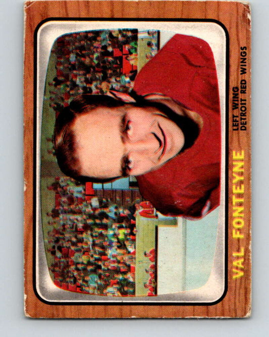 1966-67 Topps #108 Val Fonteyne  Detroit Red Wings  V730