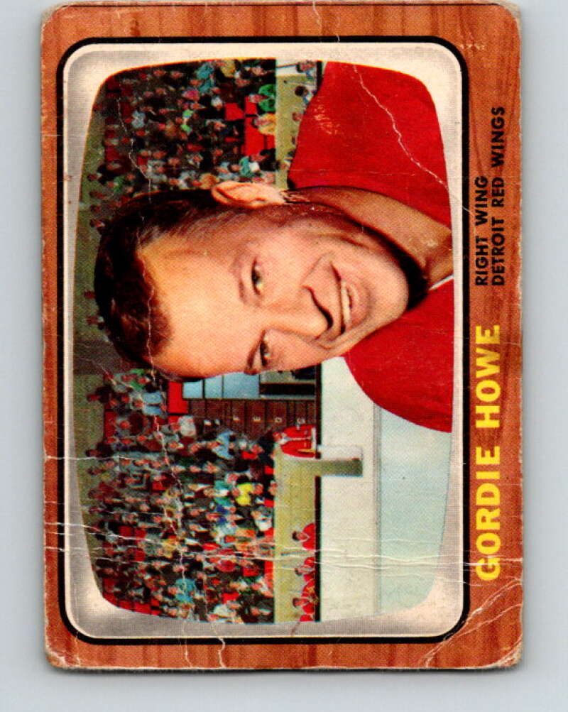 1966-67 Topps #109 Gordie Howe Detroit Red Wings V732