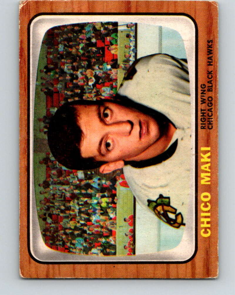 1966-67 Topps #110 Chico Maki Chicago Blackhawks V733
