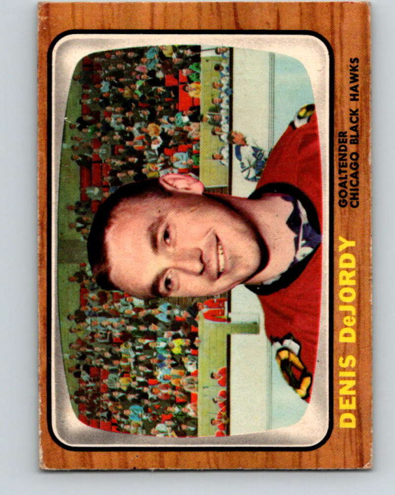 1966-67 Topps #115 Denis DeJordy Chicago Blackhawks V738