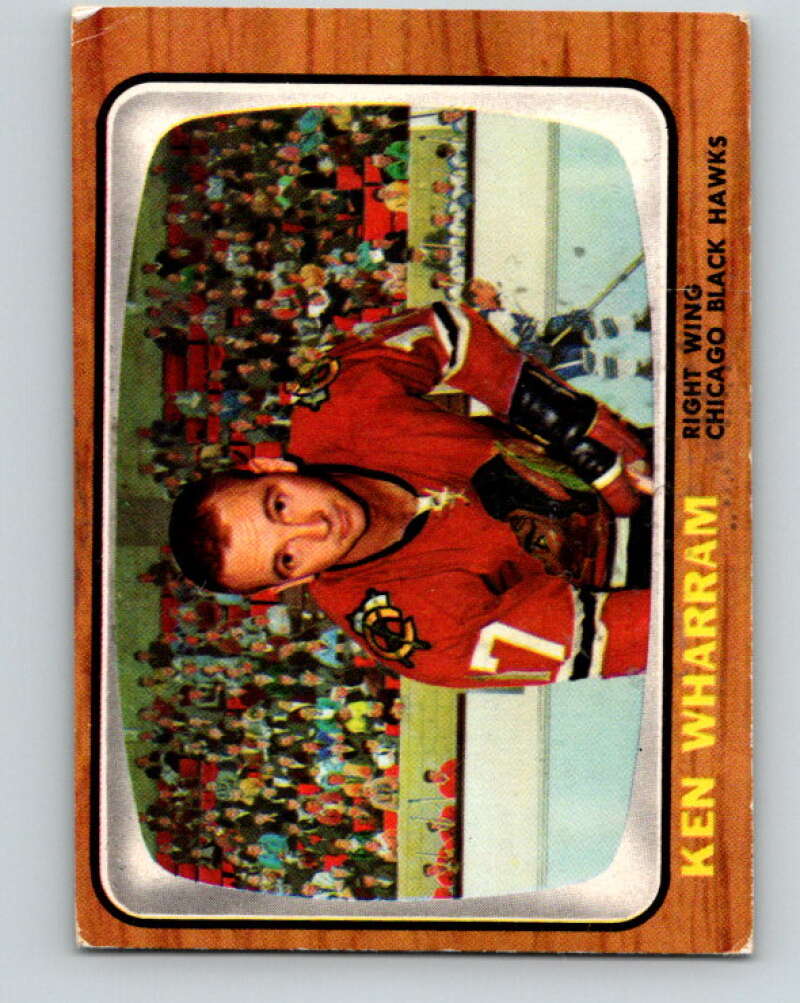1966-67 Topps #117 Ken Wharram Chicago Blackhawks V740