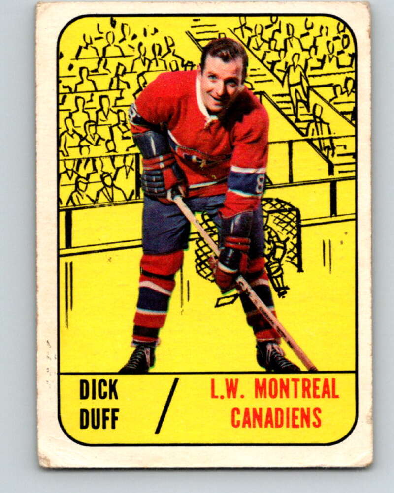 1967-68 Topps #2 Dick Duff Montreal Canadiens V753