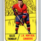 1967-68 Topps #5 Gilles Tremblay  Montreal Canadiens  V755