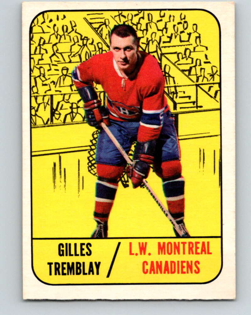 1967-68 Topps #5 Gilles Tremblay Montreal Canadiens V755