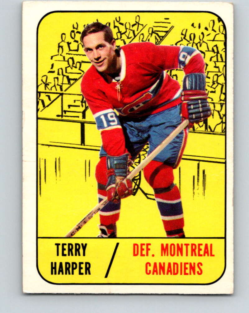 1967-68 Topps #6 Terry Harper Montreal Canadiens V756