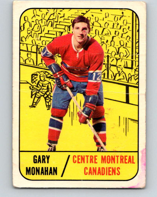 1967-68 Topps #8 Garry Monahan  RC Rookie Montreal Canadiens  V758