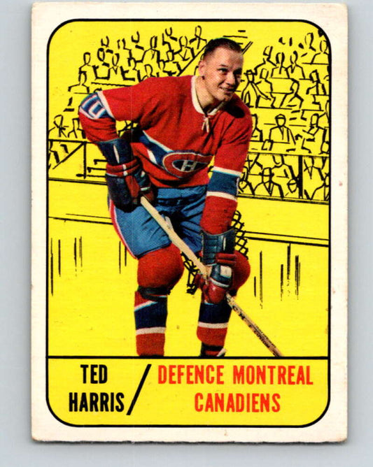 1967-68 Topps #10 Ted Harris  Montreal Canadiens  V760