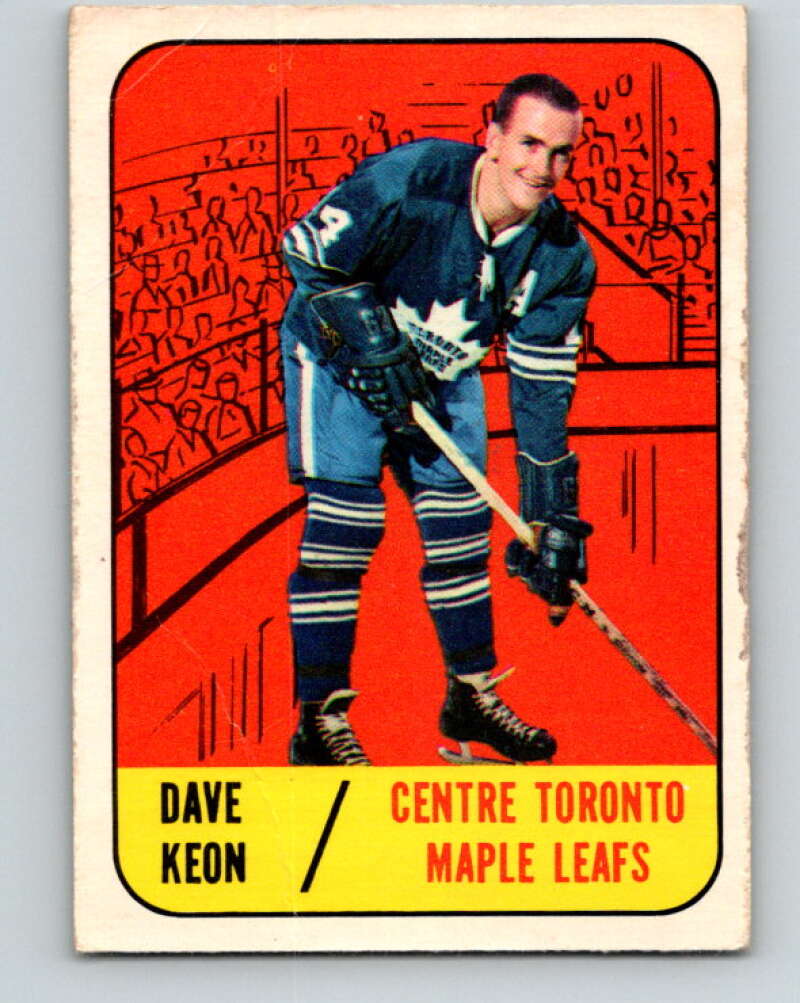 1967-68 Topps #11 Dave Keon Toronto Maple Leafs V761