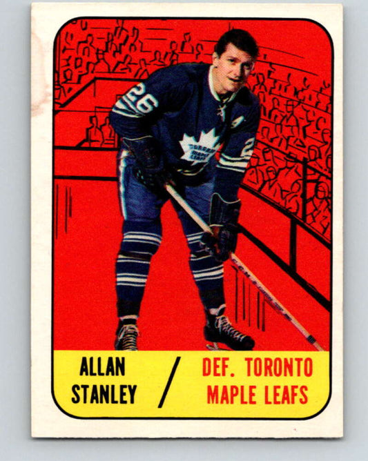 1967-68 Topps #13 Allan Stanley  Toronto Maple Leafs  V763