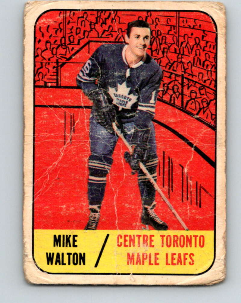 1967-68 Topps #15 Mike Walton Toronto Maple Leafs V765