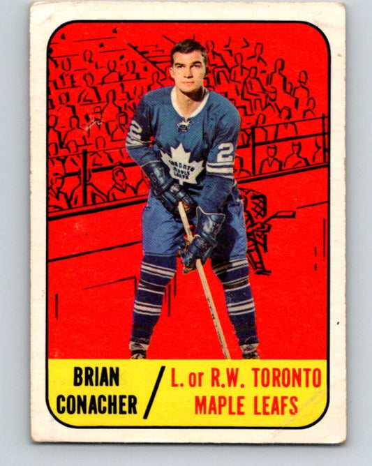 1967-68 Topps #17 Brian Conacher  RC Rookie Toronto Maple Leafs  V767