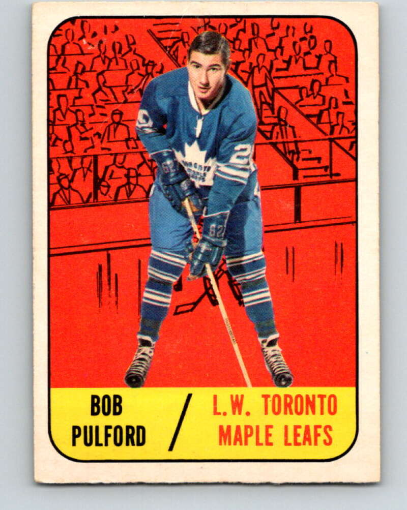 1967-68 Topps #19 Bob Pulford Toronto Maple Leafs V769