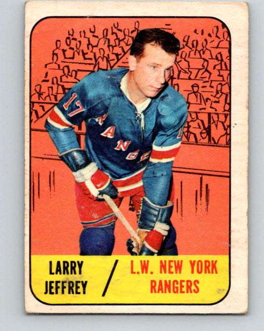 1967-68 Topps #21 Larry Jeffrey  New York Rangers  V771