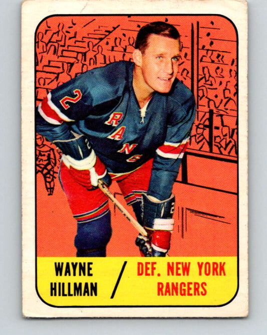 1967-68 Topps #22 Wayne Hillman  New York Rangers  V772