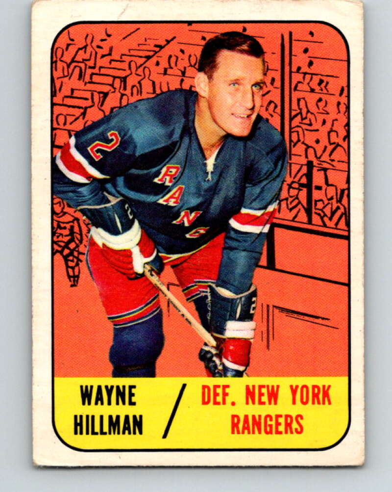 1967-68 Topps #22 Wayne Hillman  New York Rangers  V772