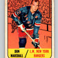 1967-68 Topps #23 Don Marshall  New York Rangers  V773