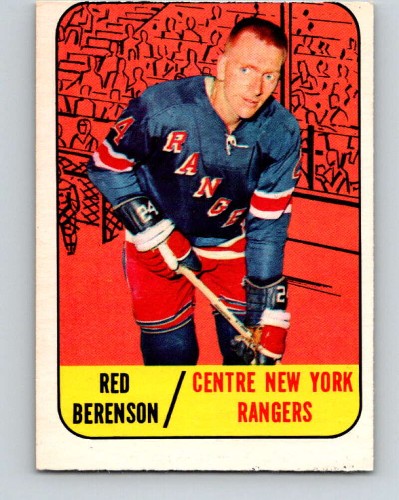 1967-68 Topps #24 Red Berenson New York Rangers V775