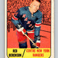 1967-68 Topps #24 Red Berenson  New York Rangers  V776