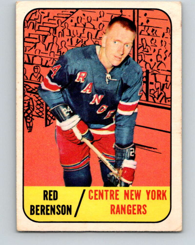 1967-68 Topps #24 Red Berenson New York Rangers V776