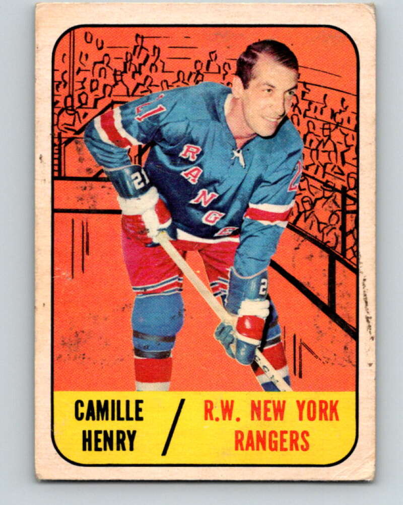 1967-68 Topps #26 Camille Henry New York Rangers V779