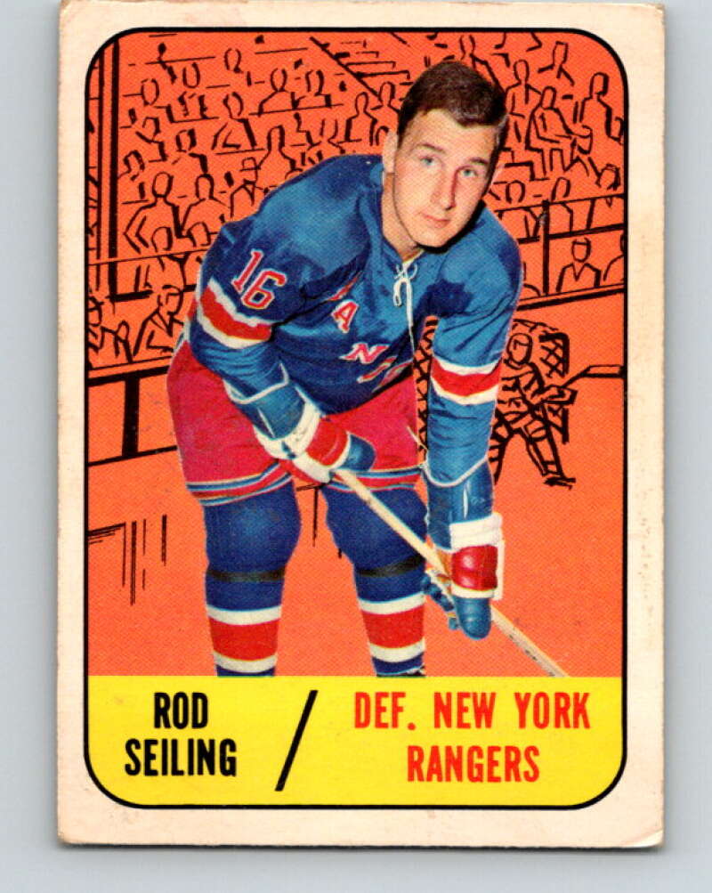 1967-68 Topps #27 Rod Seiling New York Rangers V781