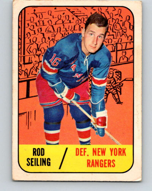 1967-68 Topps #27 Rod Seiling  New York Rangers  V781