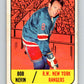 1967-68 Topps #28 Bob Nevin  New York Rangers  V782