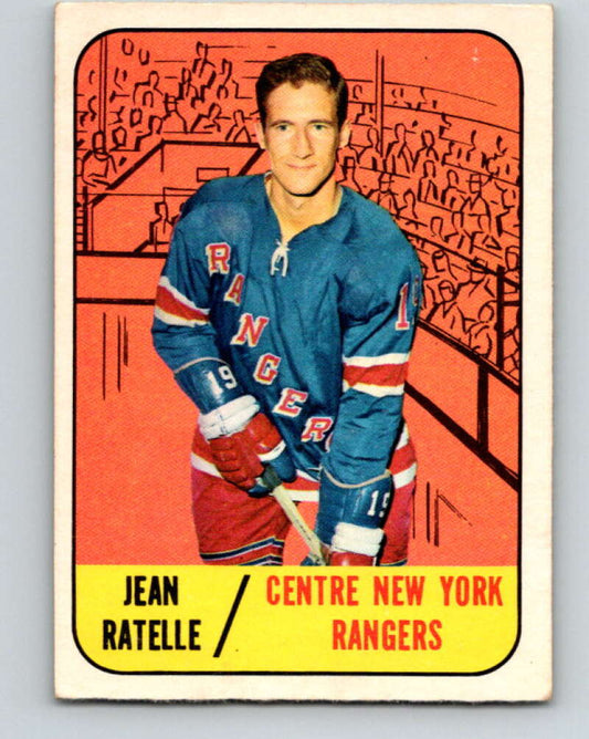 1967-68 Topps #31 Jean Ratelle  New York Rangers  V785