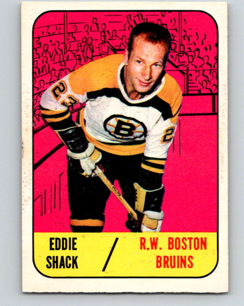 1967-68 Topps #34 Eddie Shack Boston Bruins V786