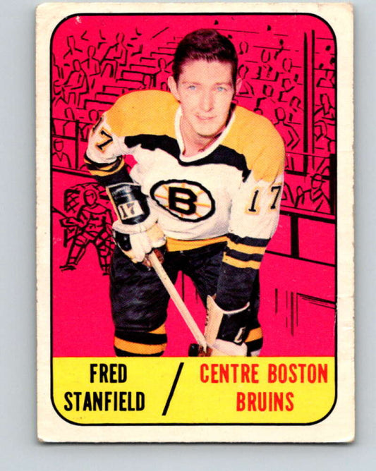 1967-68 Topps #36 Fred Stanfield  Boston Bruins  V788