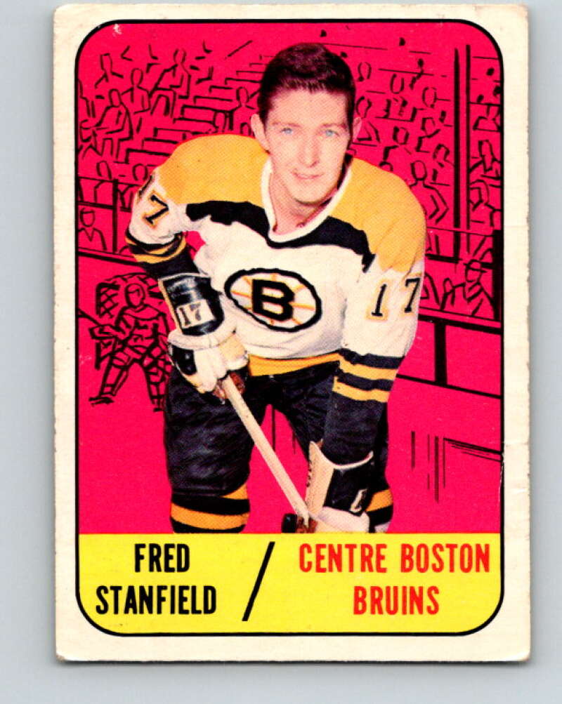 1967-68 Topps #36 Fred Stanfield  Boston Bruins  V788