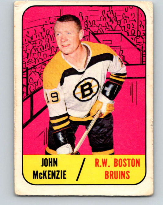 1967-68 Topps #39 John McKenzie  Boston Bruins  V792
