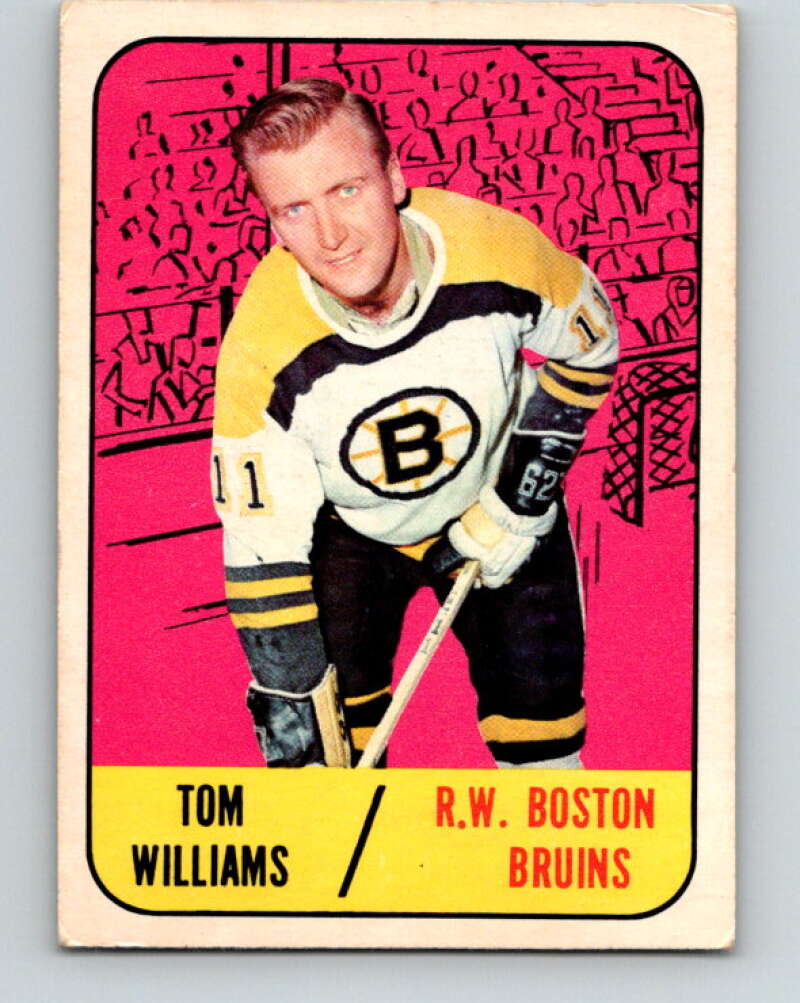 1967-68 Topps #40 Tom Williams Boston Bruins V794