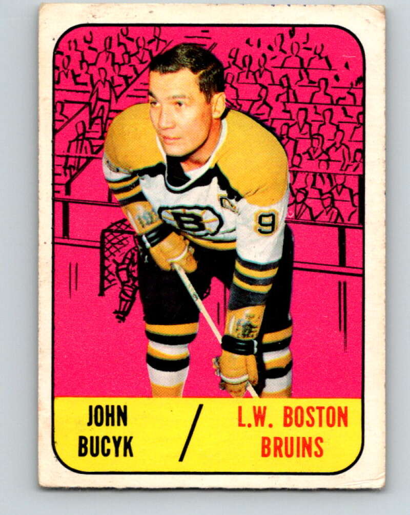 1967-68 Topps #42 Johnny Bucyk Boston Bruins V796