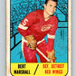 1967-68 Topps #45 Bert Marshall  Detroit Red Wings  V799