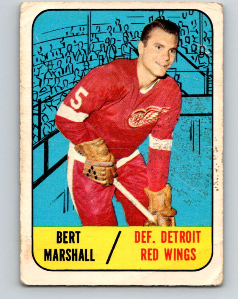 1967-68 Topps #45 Bert Marshall Detroit Red Wings V799