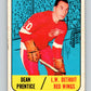 1967-68 Topps #46 Dean Prentice Detroit Red Wings  V800