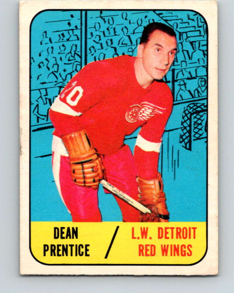 1967-68 Topps #46 Dean Prentice Detroit Red Wings V800