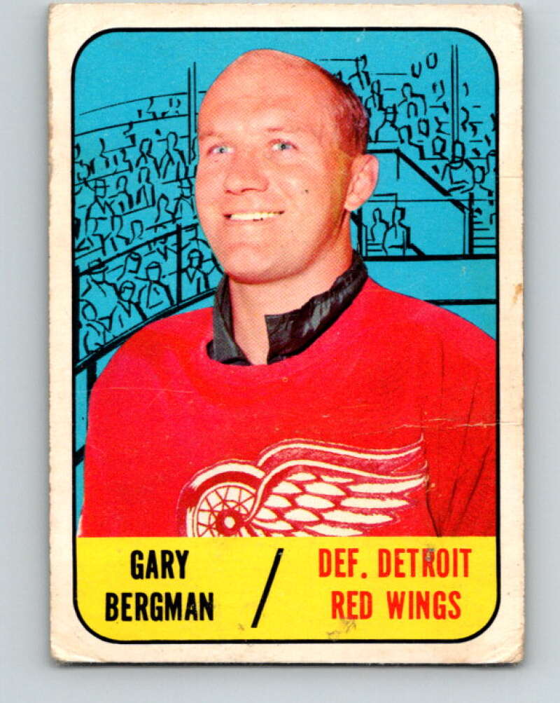 1967-68 Topps #47 Gary Bergman Detroit Red Wings V801