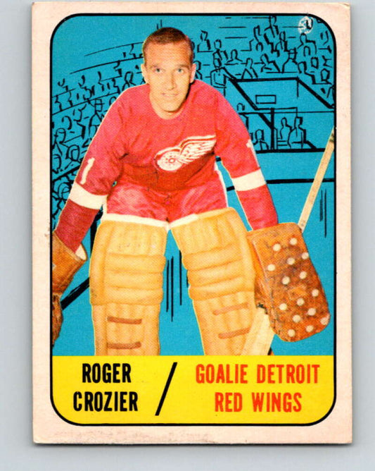 1967-68 Topps #48 Roger Crozier  Detroit Red Wings  V803