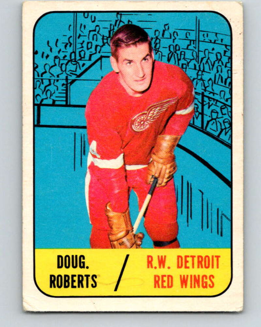 1967-68 Topps #50 Doug Roberts  RC Rookie Detroit Red Wings  V806