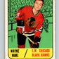 1967-68 Topps #55 Wayne Maki  RC Rookie Chicago Blackhawks  V811
